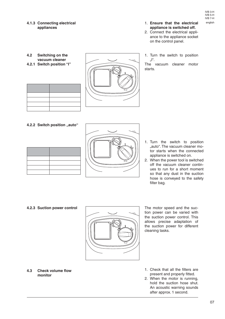 3 check volume flow monitor | Nilfisk-Advance America IVB 5-H User Manual | Page 9 / 19