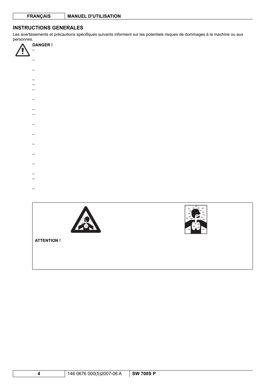 Nilfisk-Advance America SW 700S P User Manual | Page 26 / 84