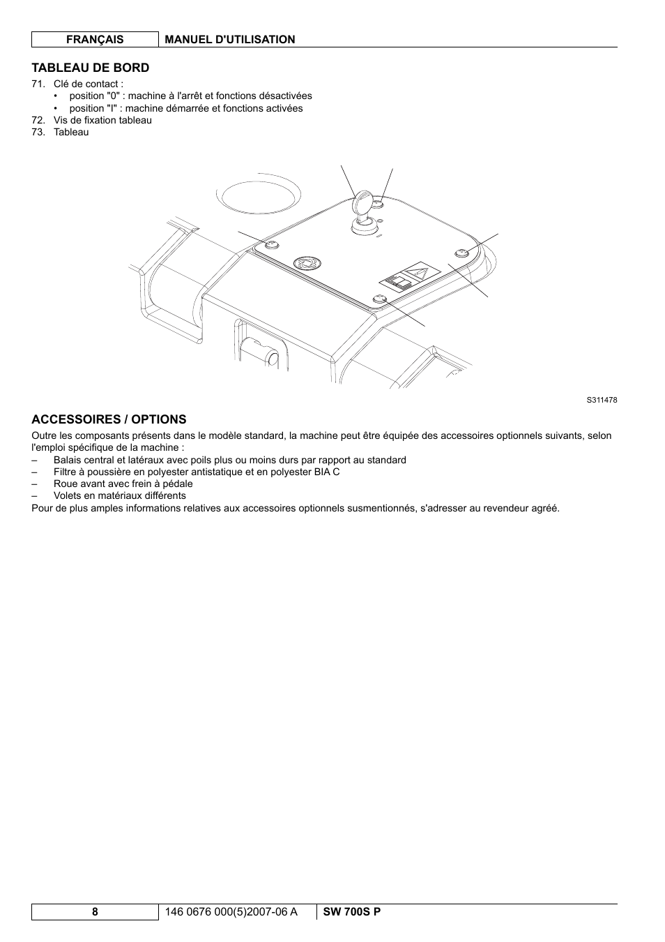 Nilfisk-Advance America SW 700S P User Manual | Page 30 / 84