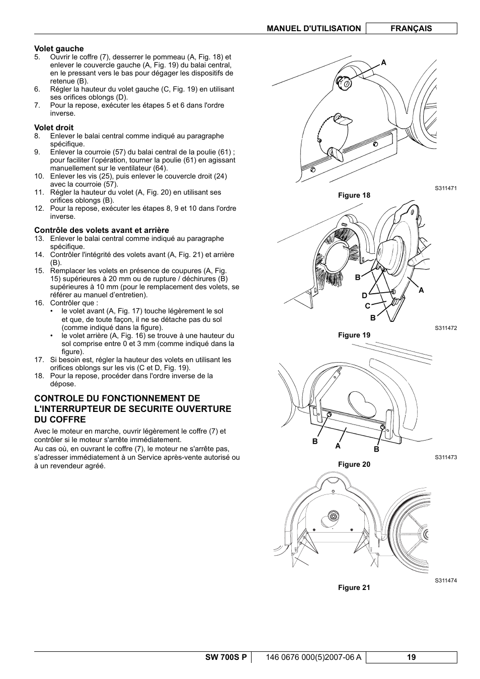 Nilfisk-Advance America SW 700S P User Manual | Page 41 / 84