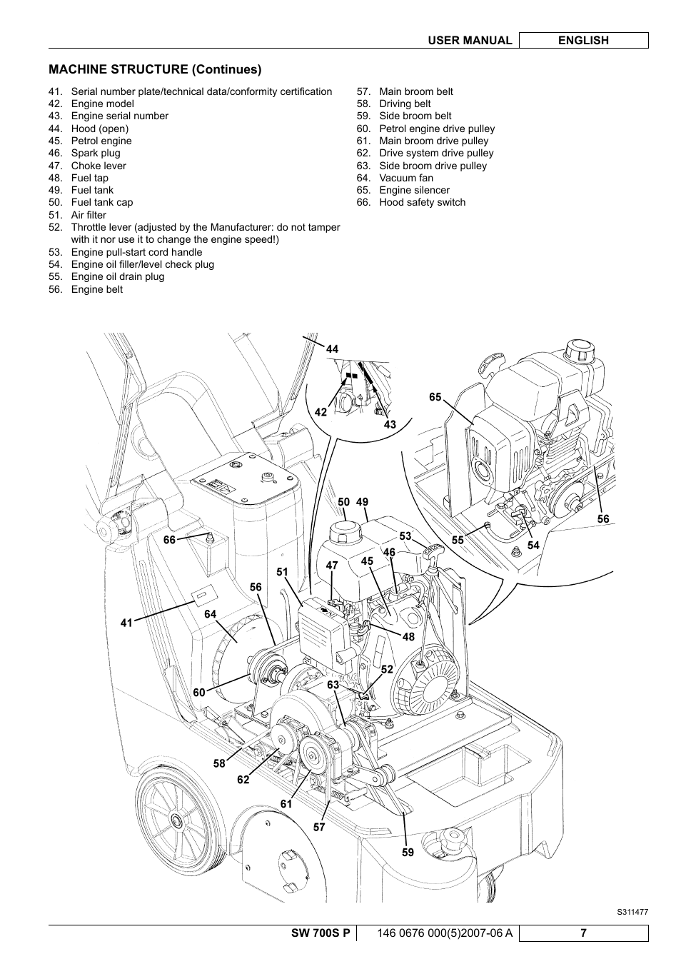 Nilfisk-Advance America SW 700S P User Manual | Page 49 / 84