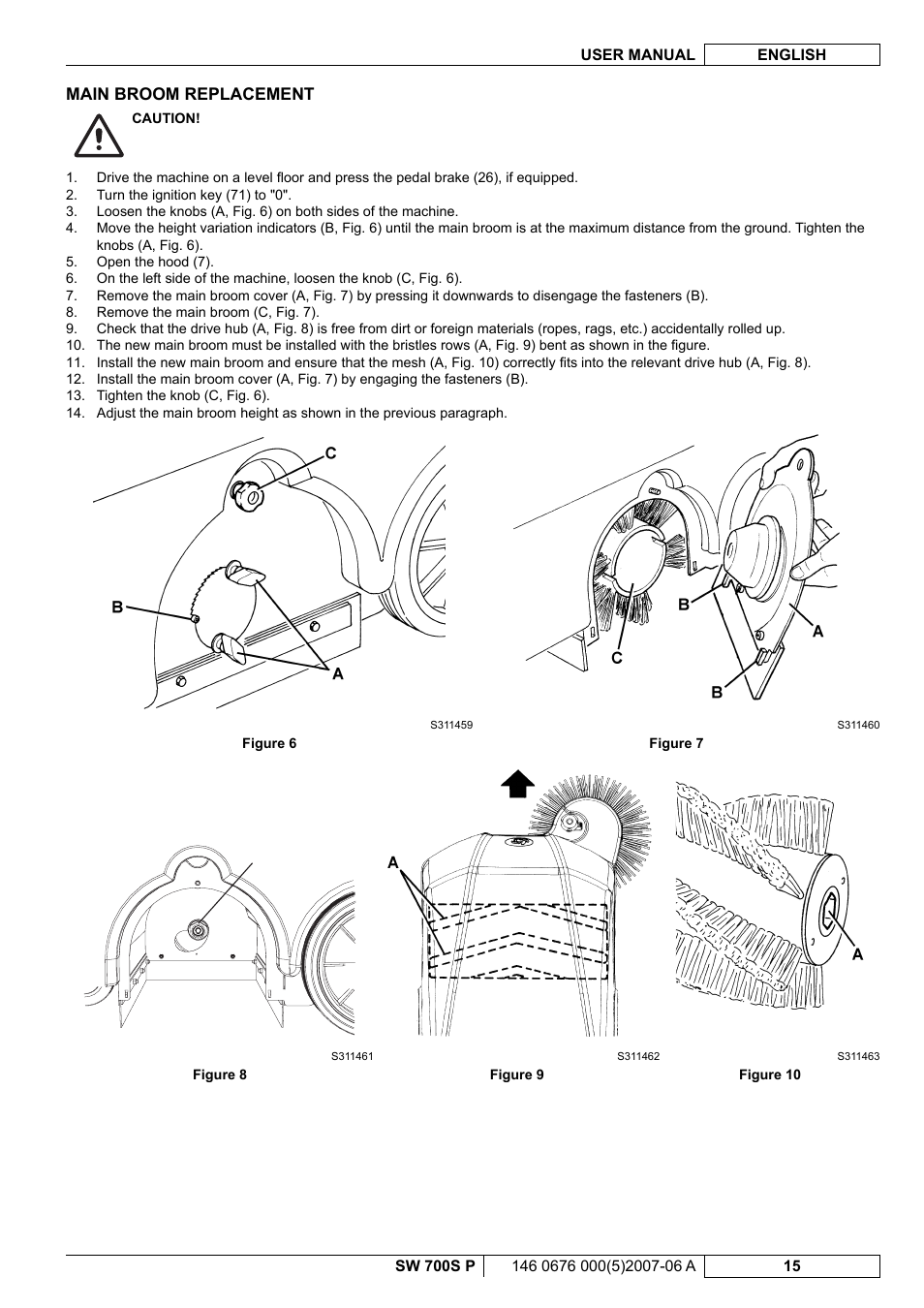 Nilfisk-Advance America SW 700S P User Manual | Page 57 / 84