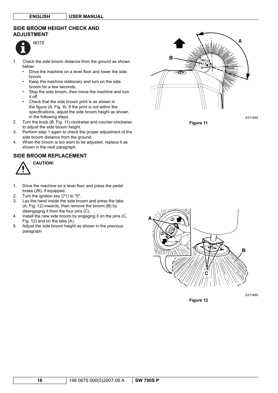 Nilfisk-Advance America SW 700S P User Manual | Page 58 / 84