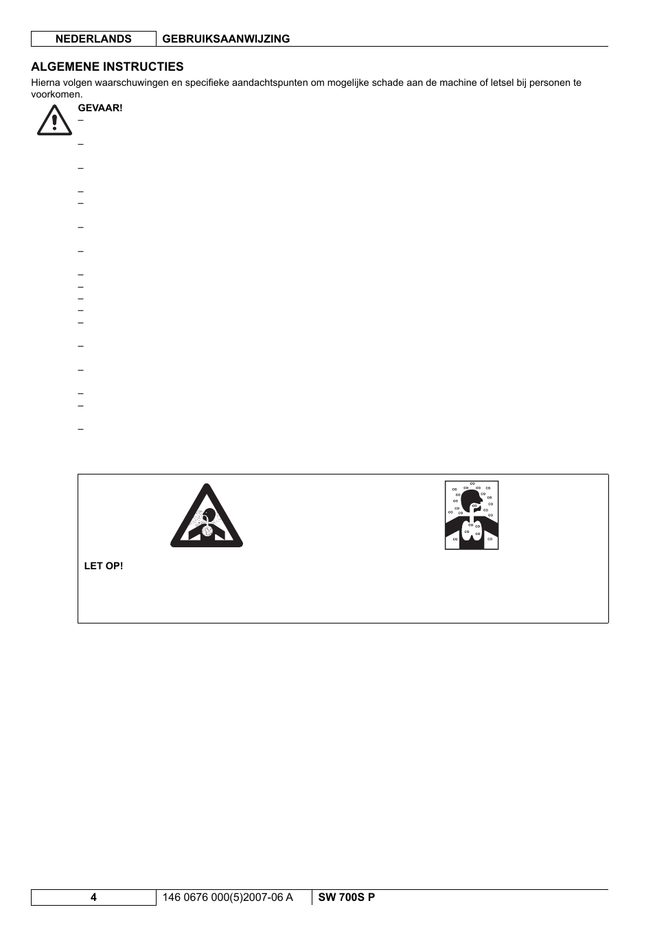 Nilfisk-Advance America SW 700S P User Manual | Page 66 / 84