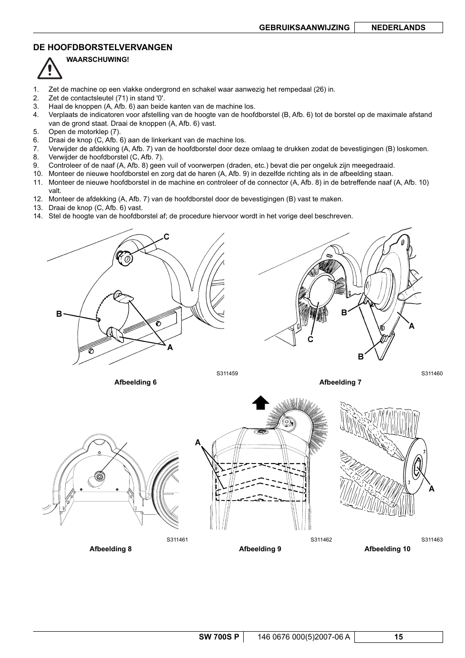 Nilfisk-Advance America SW 700S P User Manual | Page 77 / 84