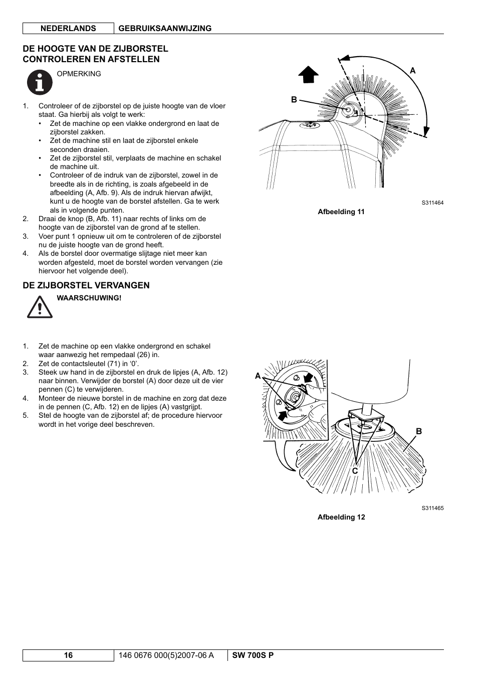 Nilfisk-Advance America SW 700S P User Manual | Page 78 / 84