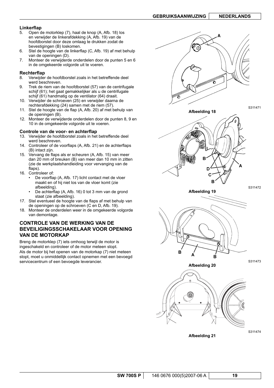 Nilfisk-Advance America SW 700S P User Manual | Page 81 / 84