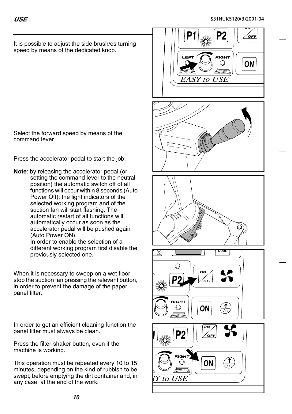 Nilfisk-Advance America SR 5120 P/B User Manual | Page 12 / 30
