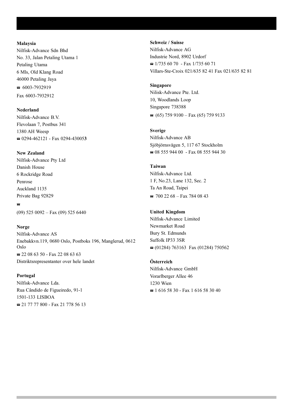 Service | Nilfisk-Advance America GW 235 User Manual | Page 35 / 36