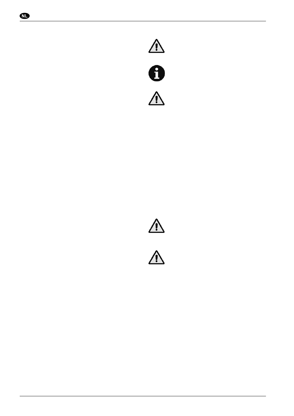 Vervoer, hantering, installatie, Gebruikershandleiding | Nilfisk-Advance America Sweeper SR 1700D 2W D User Manual | Page 60 / 84