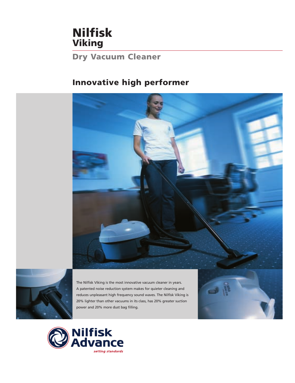 Nilfisk-Advance America Dry Vacuum Cleaner User Manual | 2 pages