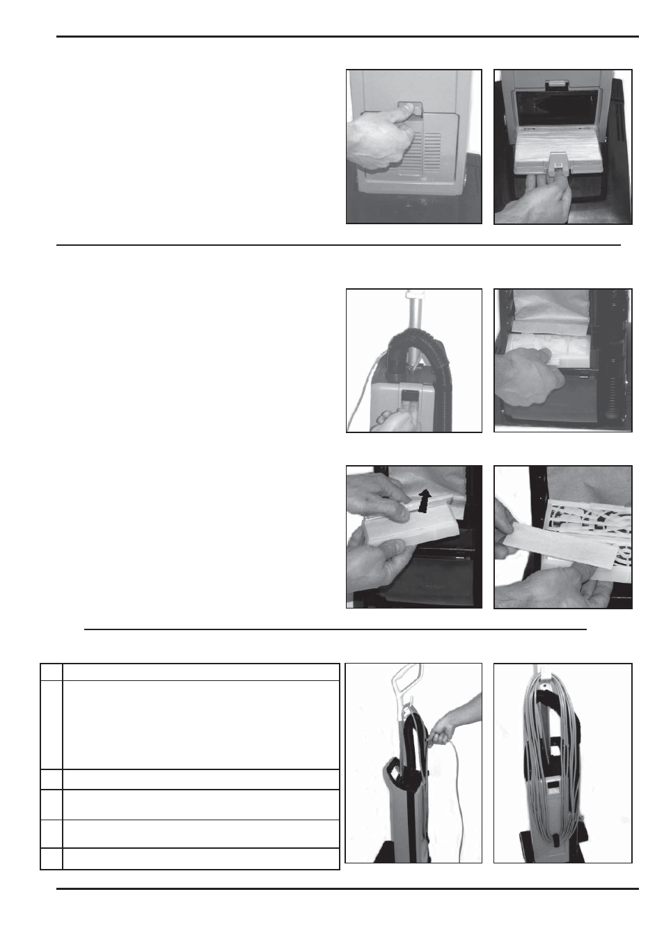 Cambio de filtro de salida, Limpieza y cambio de prefiltro después del uso, Importante | Nilfisk-Advance America SPECTRUM 12P User Manual | Page 33 / 36