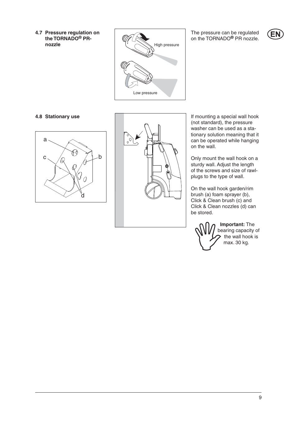 Ac b d | Nilfisk-Advance America E 140.2 User Manual | Page 9 / 19