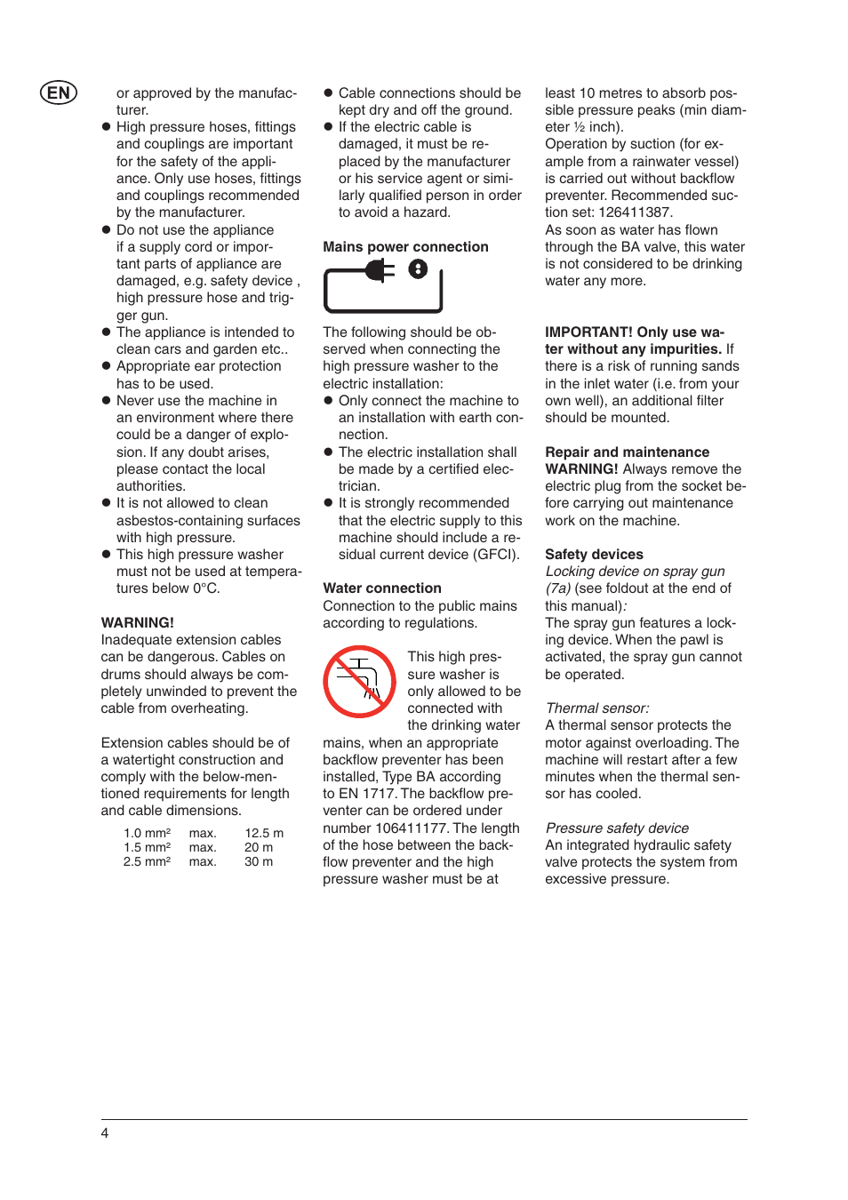 Nilfisk-Advance America C 125.3 User Manual | Page 4 / 20