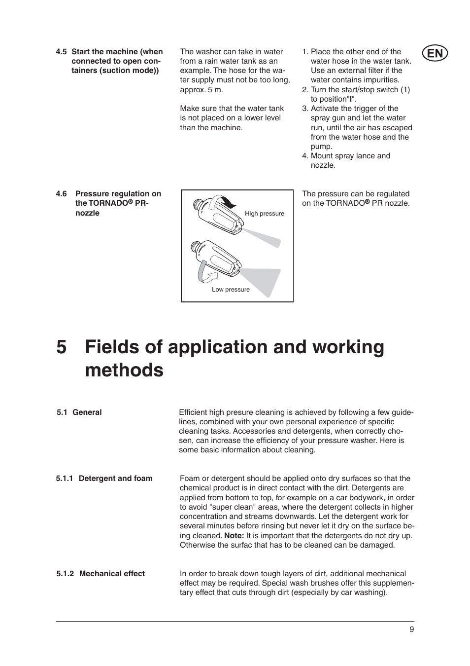 5 fields of application and working methods | Nilfisk-Advance America C 125.3 User Manual | Page 9 / 20