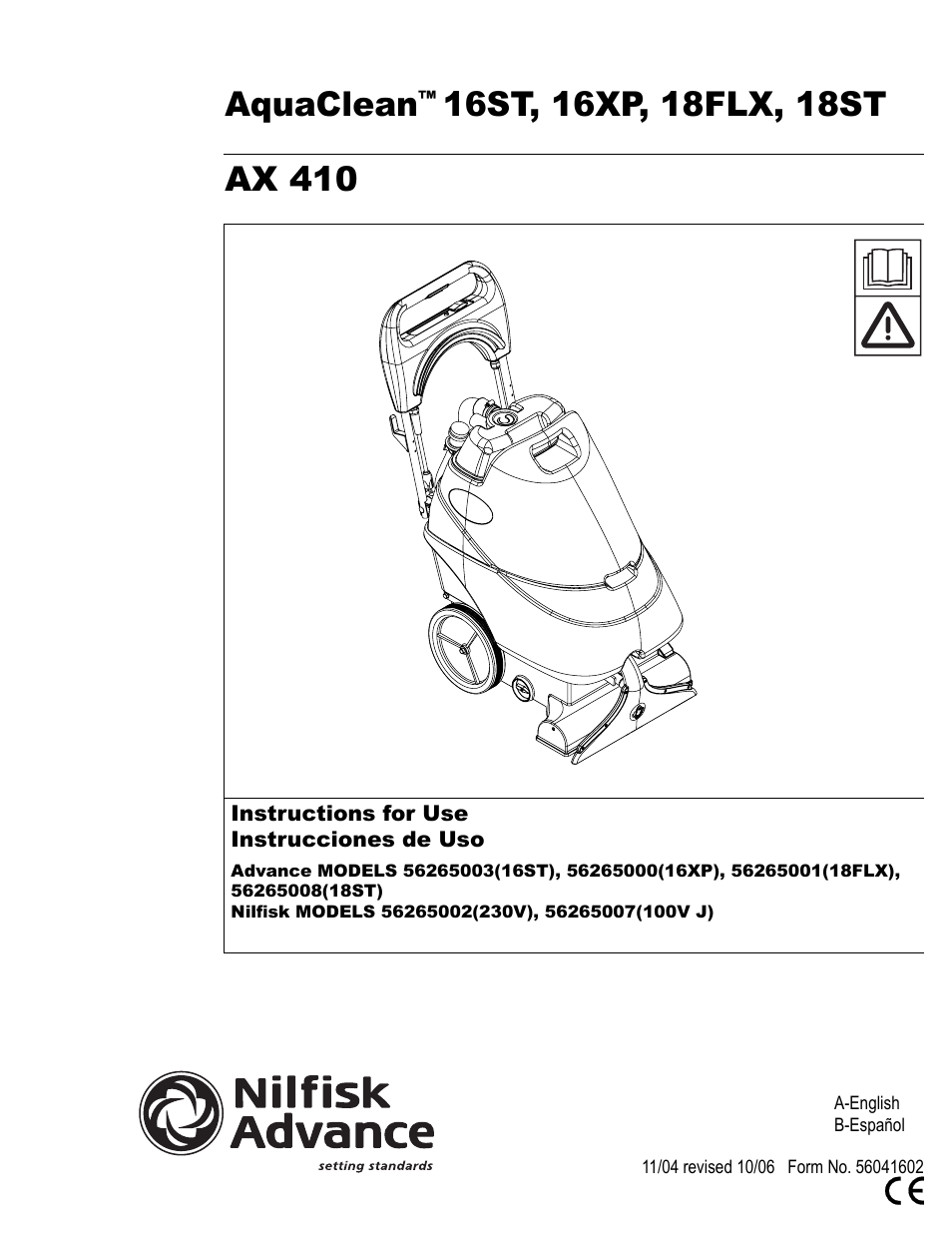 Nilfisk-Advance America 18ST User Manual | 32 pages