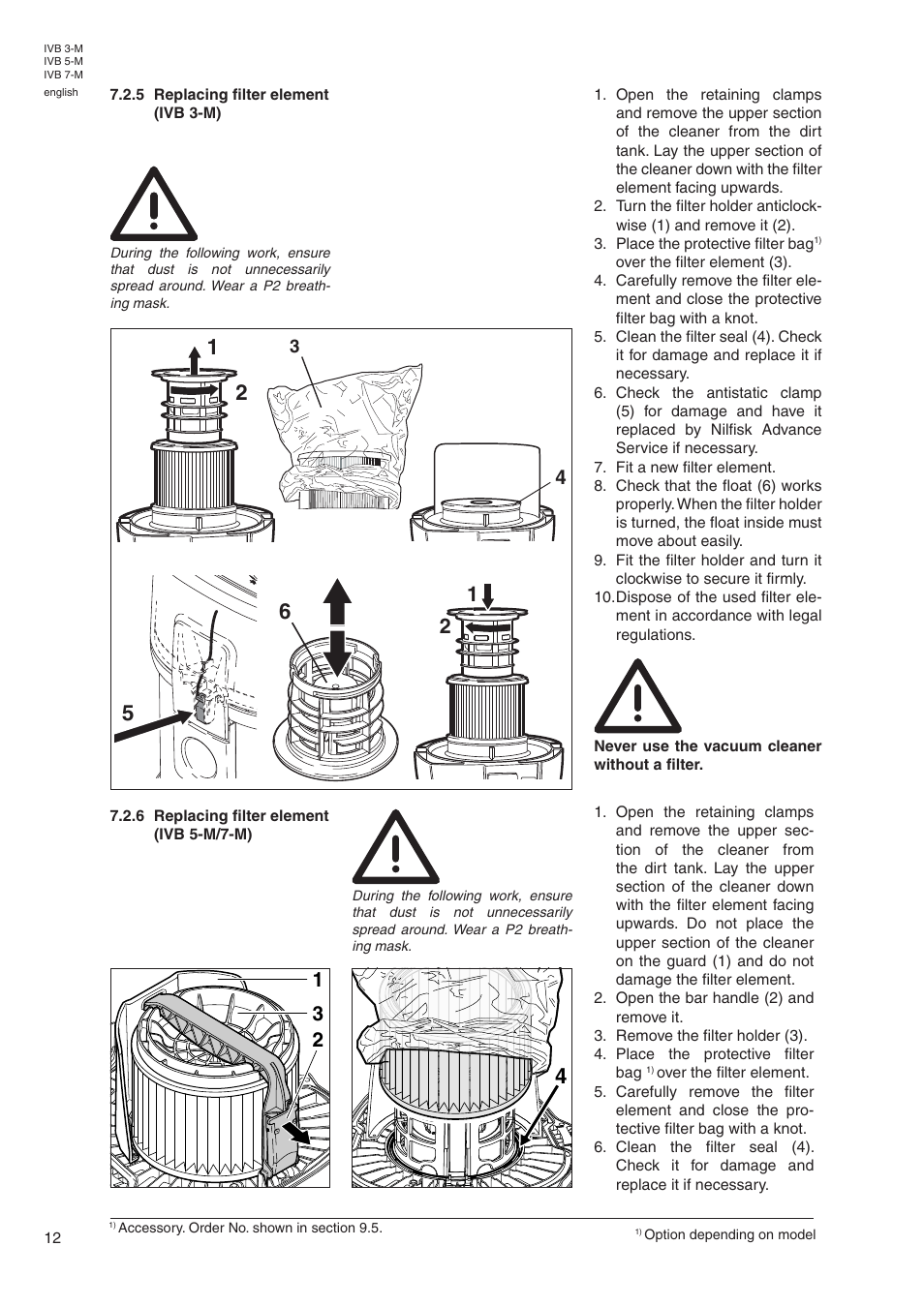 Nilfisk-Advance America IVB 7-M User Manual | Page 14 / 18