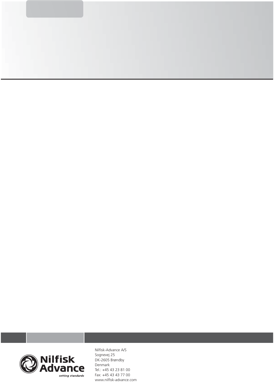 Nilfisk-Advance America IVB 7-M User Manual | Page 18 / 18