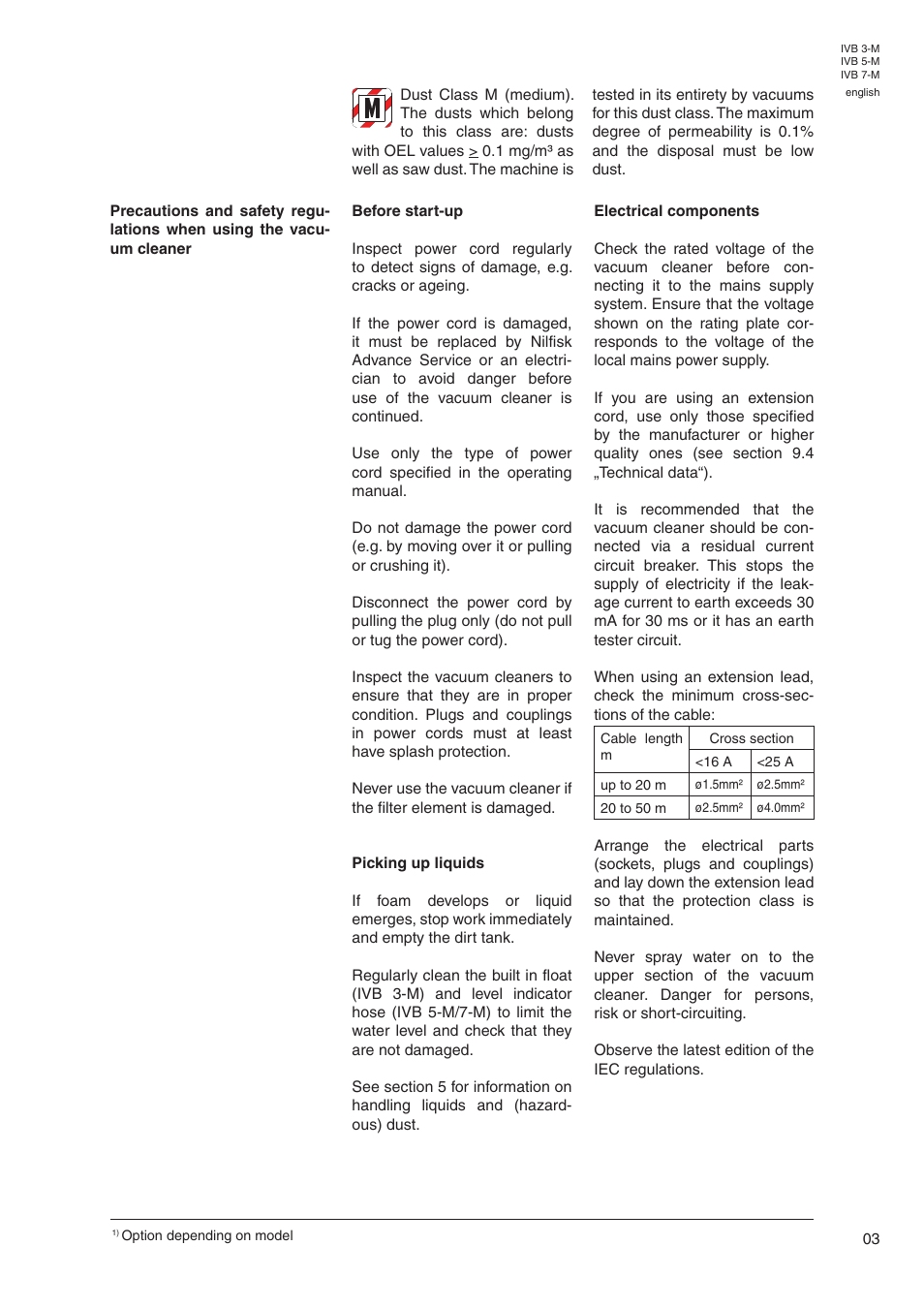 Nilfisk-Advance America IVB 7-M User Manual | Page 5 / 18