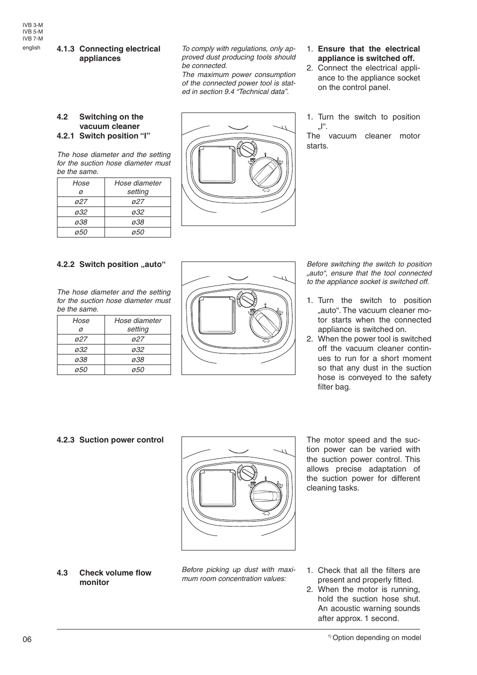 3 check volume flow monitor | Nilfisk-Advance America IVB 7-M User Manual | Page 8 / 18