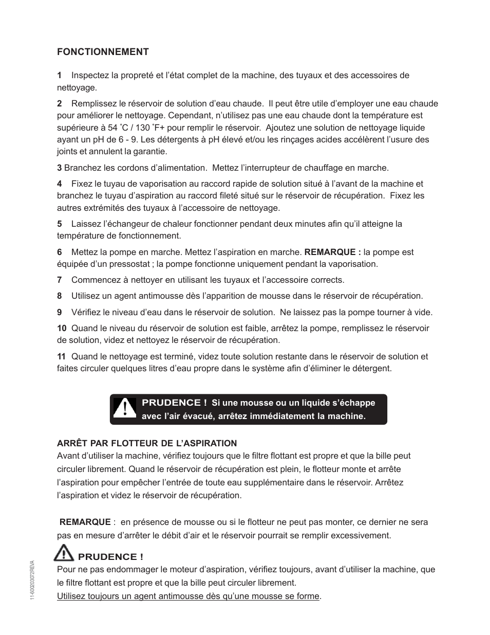 Nilfisk-Advance America MX 307 H User Manual | Page 14 / 72