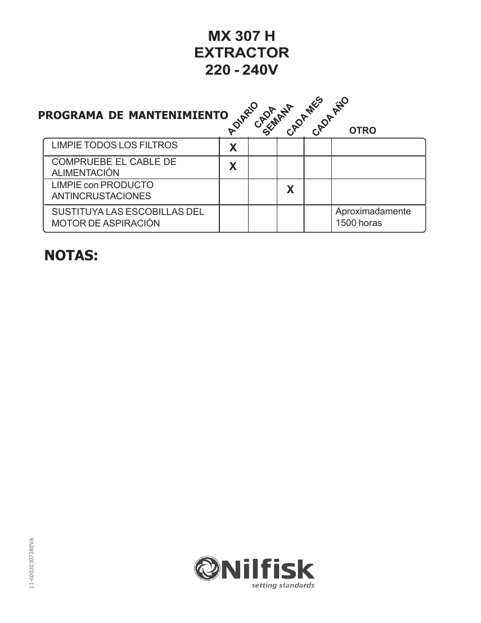 Nilfisk-Advance America MX 307 H User Manual | Page 27 / 72