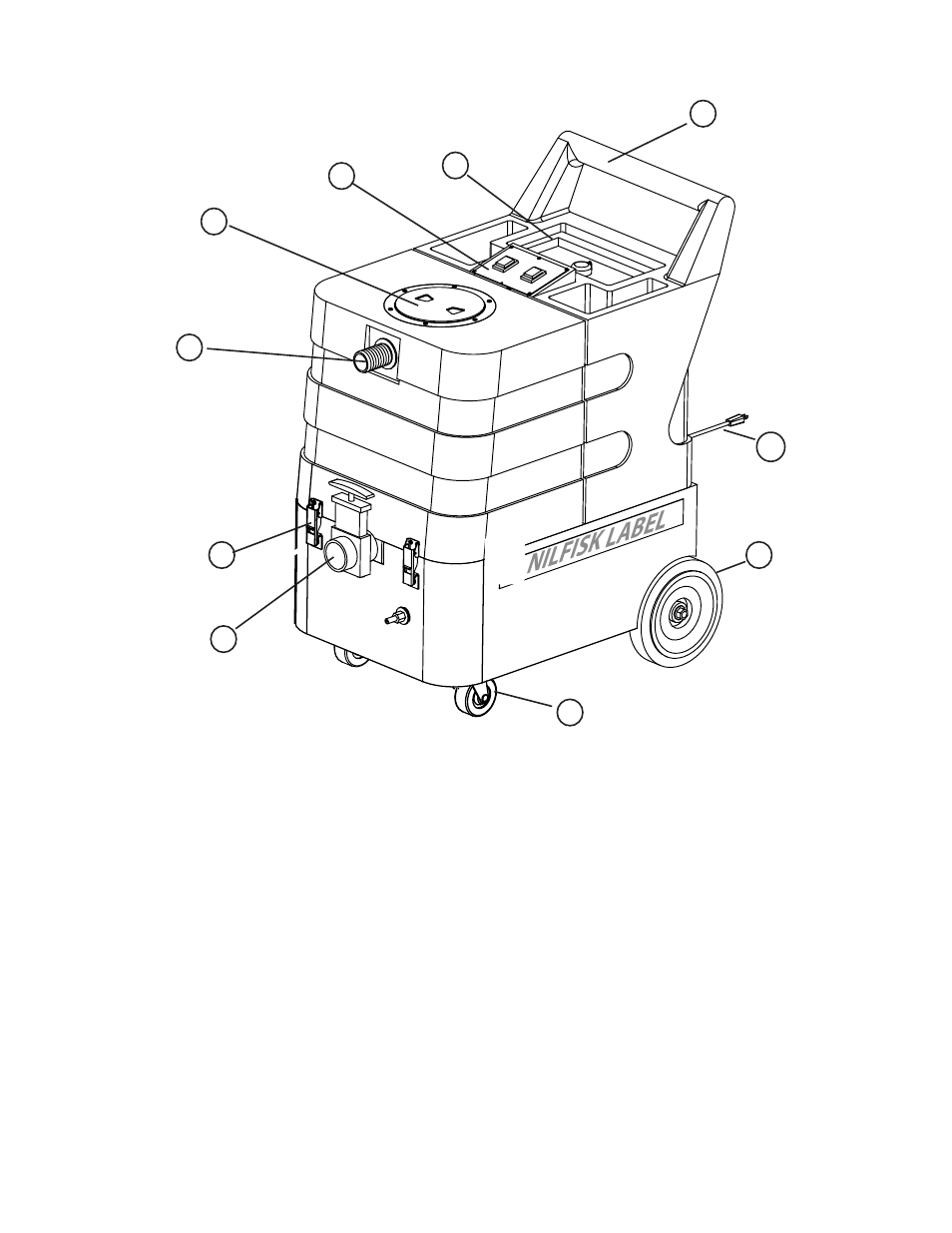 Nilfisk l abel | Nilfisk-Advance America MX 307 H User Manual | Page 4 / 72