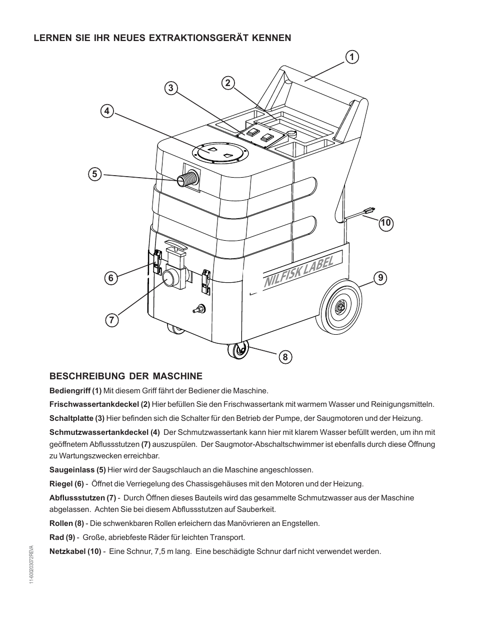 Nilfisk l abel | Nilfisk-Advance America MX 307 H User Manual | Page 40 / 72