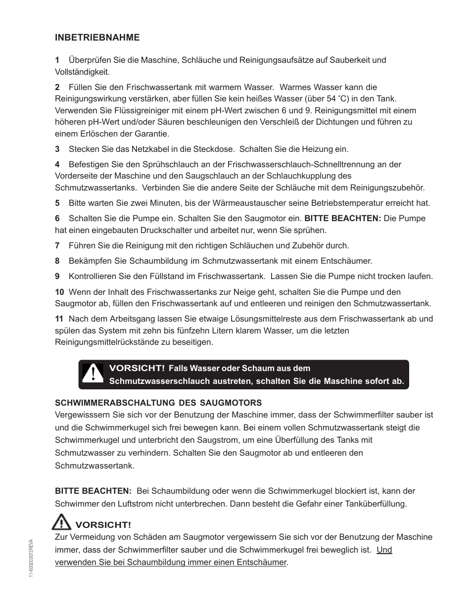 Nilfisk-Advance America MX 307 H User Manual | Page 41 / 72