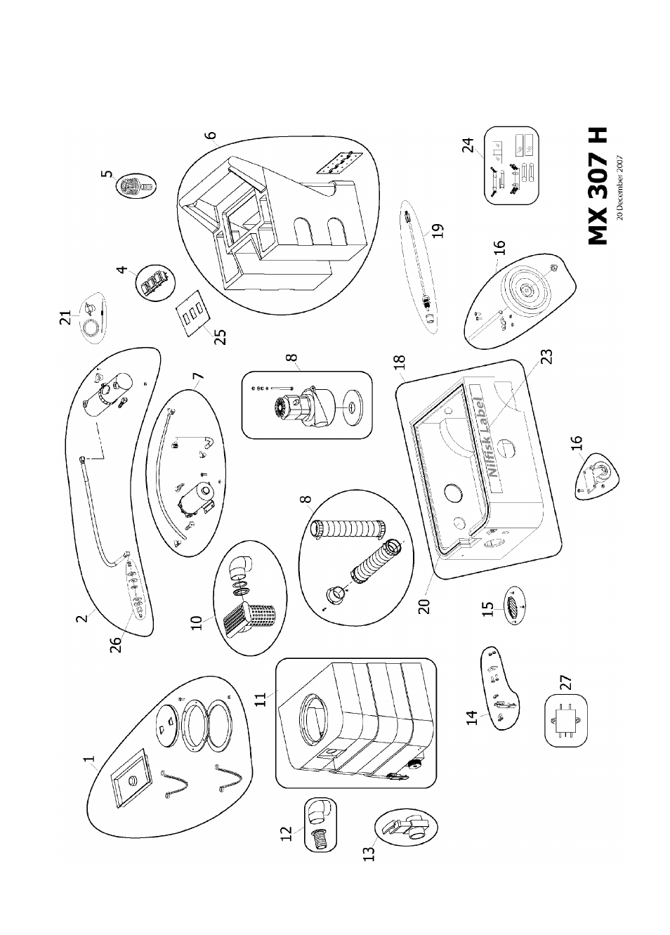 Nilfisk-Advance America MX 307 H User Manual | Page 69 / 72