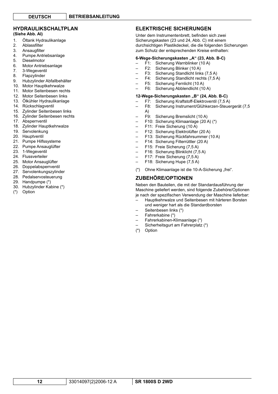 Nilfisk-Advance America SR 1800S 2WD User Manual | Page 14 / 118