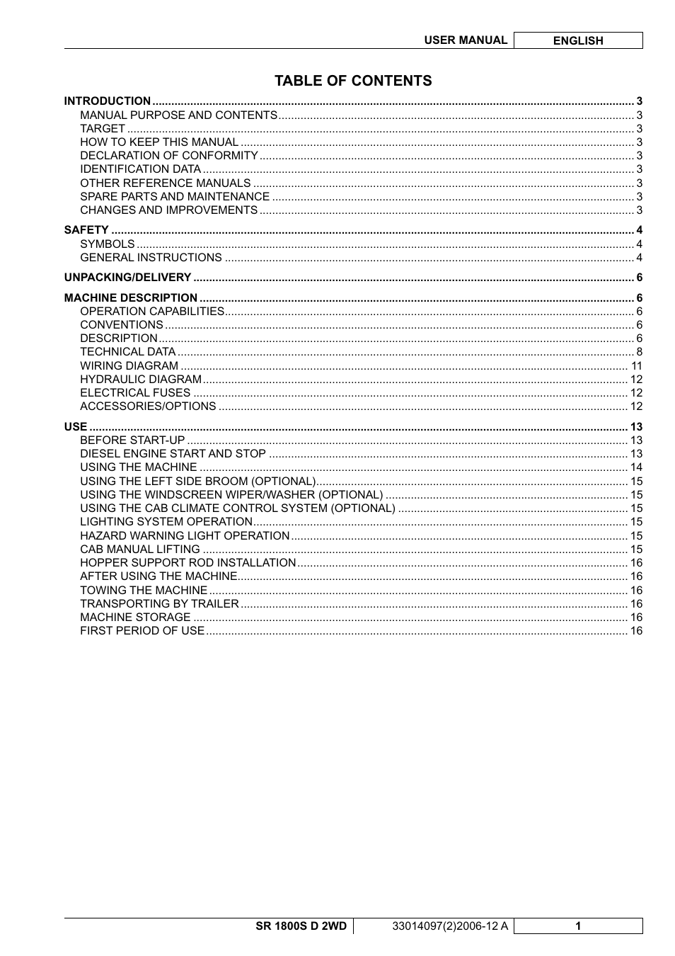 Nilfisk-Advance America SR 1800S 2WD User Manual | Page 55 / 118