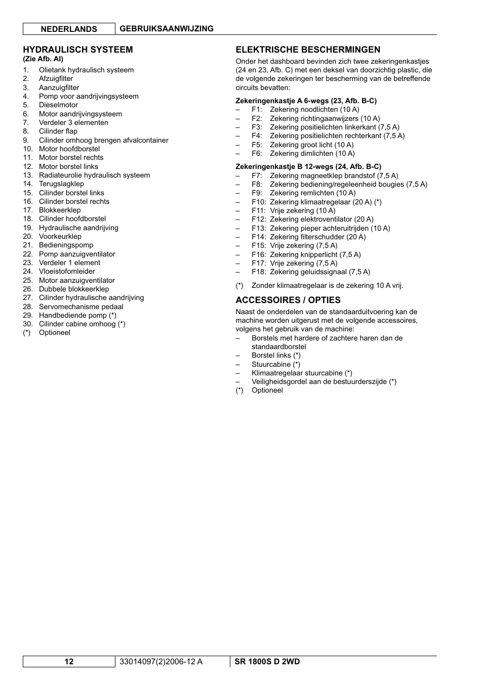 Nilfisk-Advance America SR 1800S 2WD User Manual | Page 92 / 118