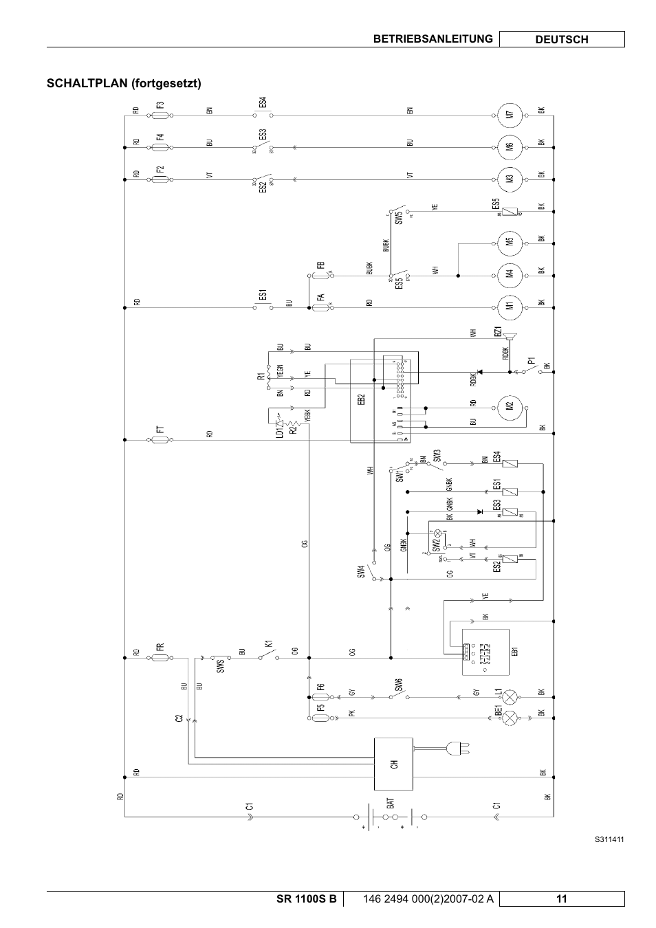 Nilfisk-Advance America SWEEPER SR 1100S B User Manual | Page 13 / 100