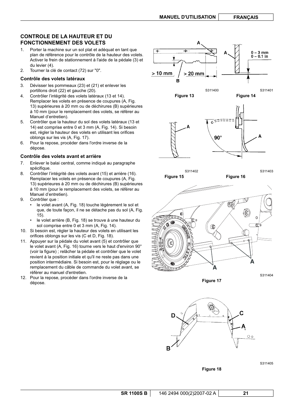 Nilfisk-Advance America SWEEPER SR 1100S B User Manual | Page 47 / 100