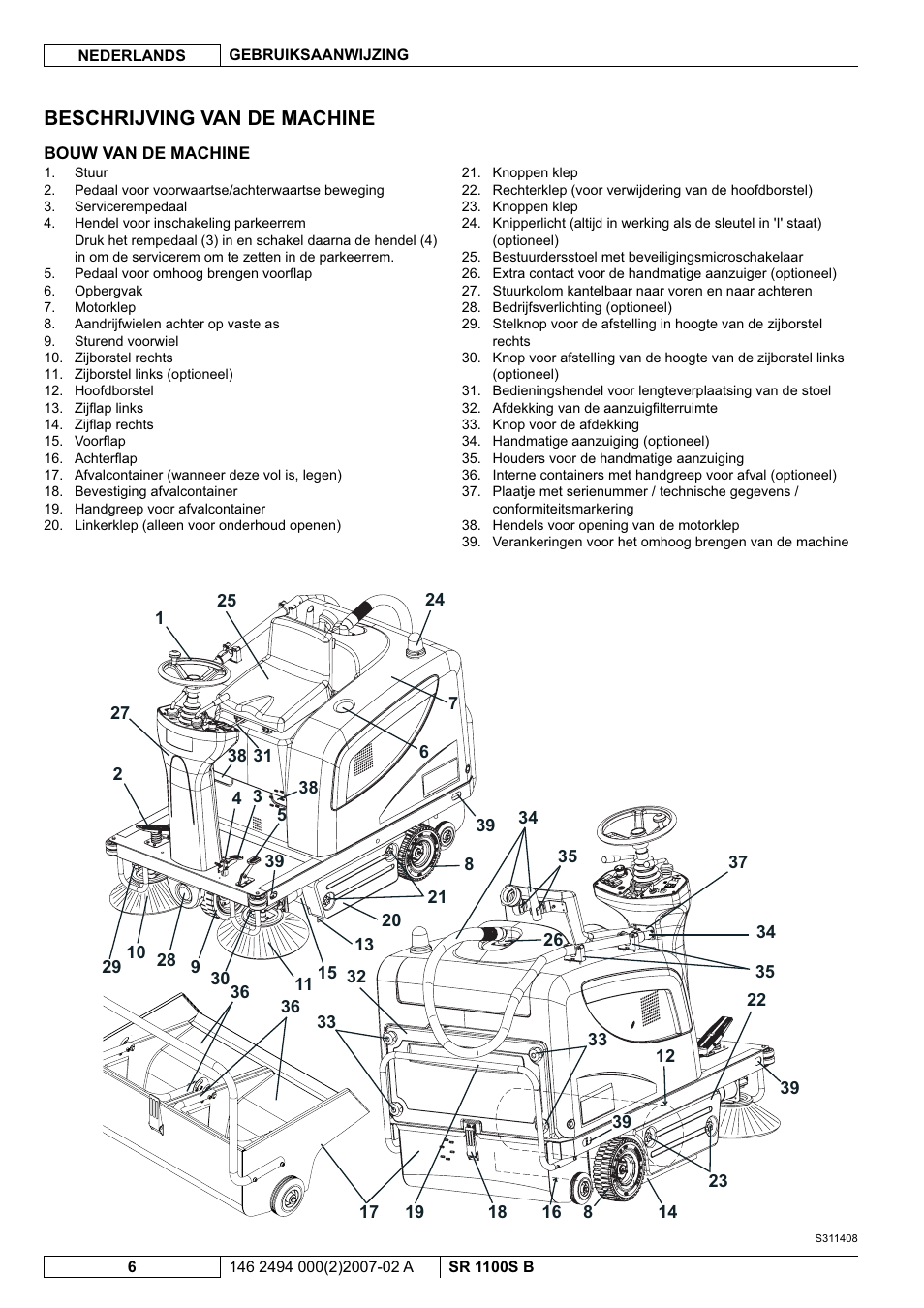 Nilfisk-Advance America SWEEPER SR 1100S B User Manual | Page 80 / 100