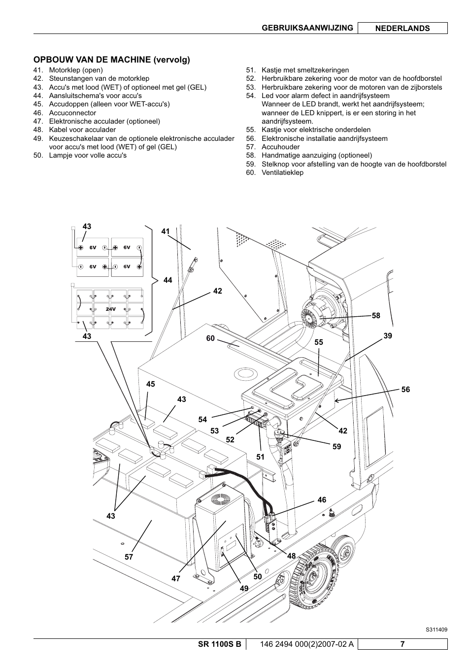 Nilfisk-Advance America SWEEPER SR 1100S B User Manual | Page 81 / 100