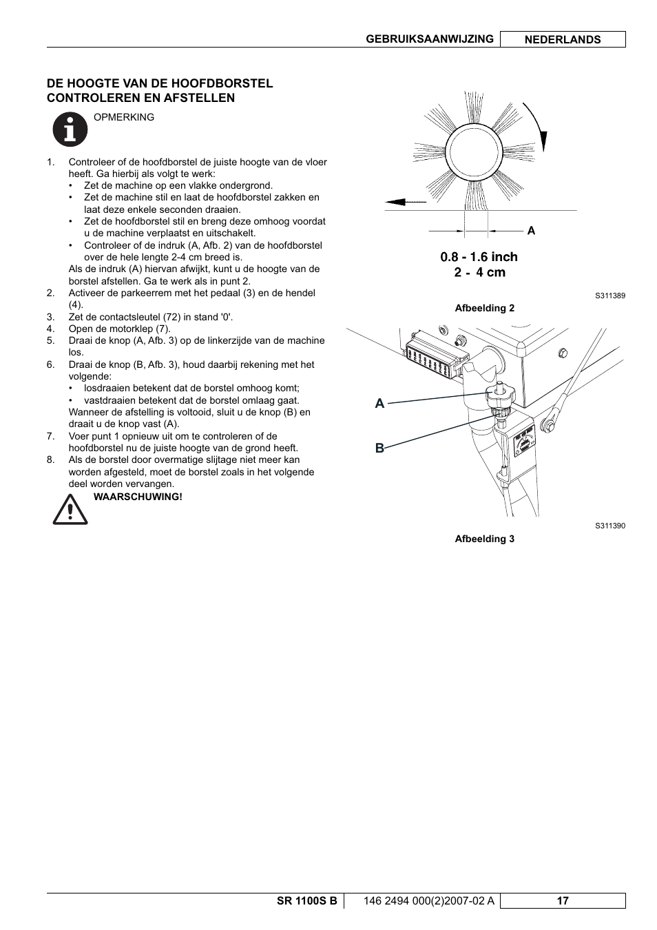 Nilfisk-Advance America SWEEPER SR 1100S B User Manual | Page 91 / 100