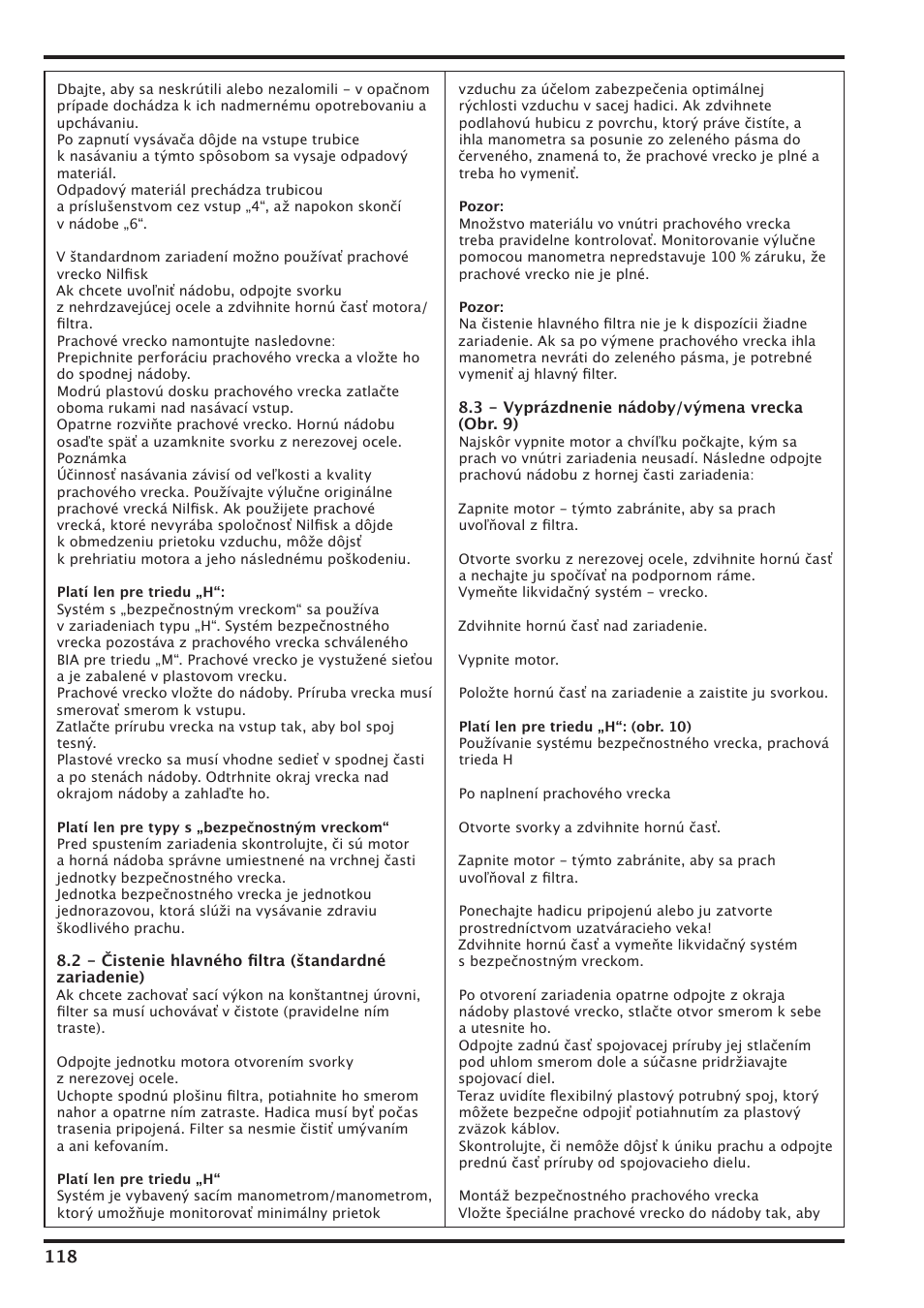 Nilfisk-Advance America IVT-1000CR User Manual | Page 118 / 172