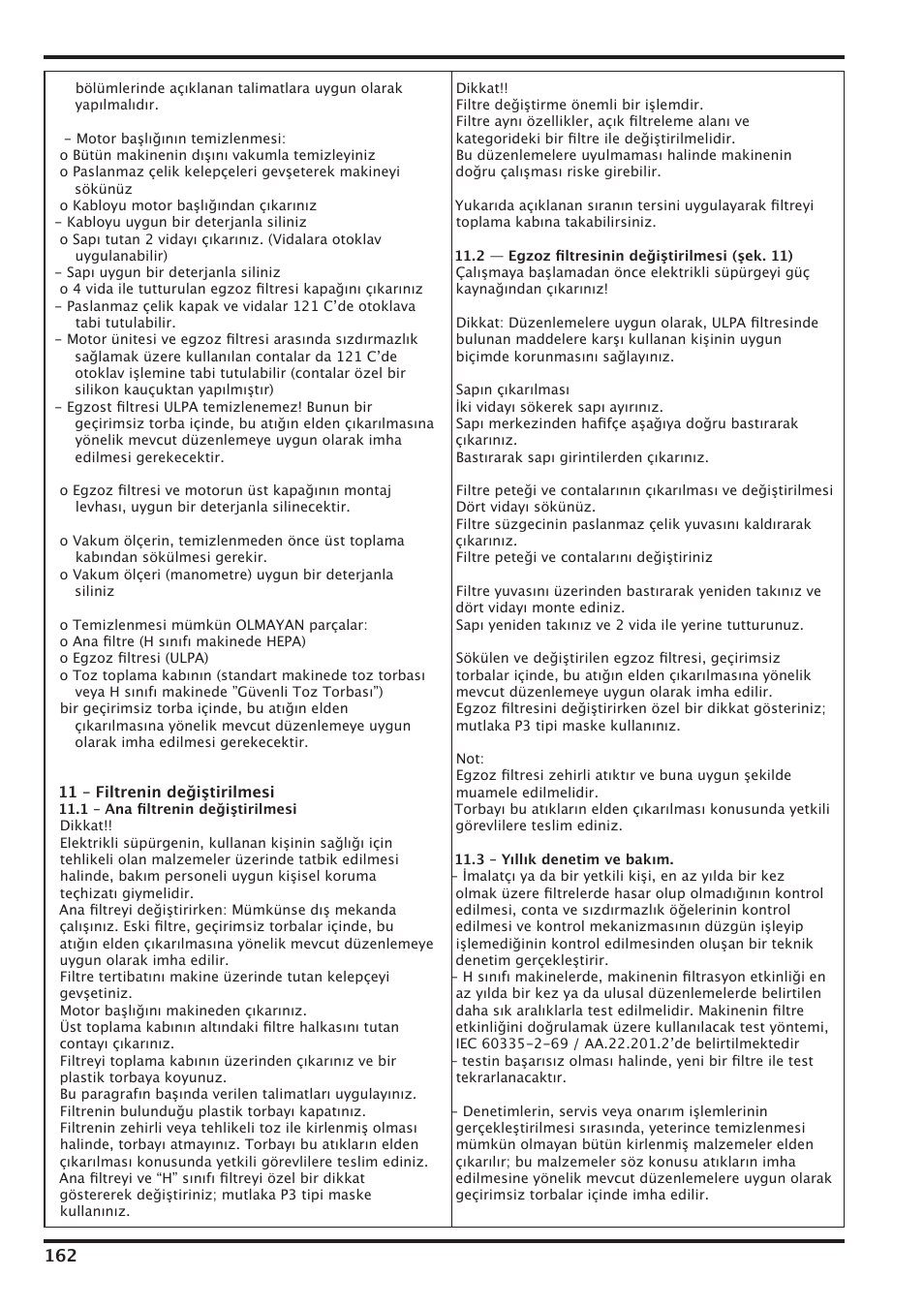 Nilfisk-Advance America IVT-1000CR User Manual | Page 162 / 172