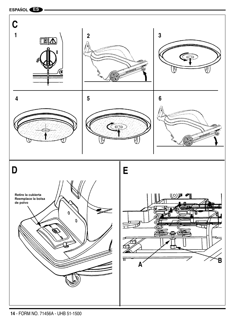 Nilfisk-Advance America 01610A User Manual | Page 14 / 48