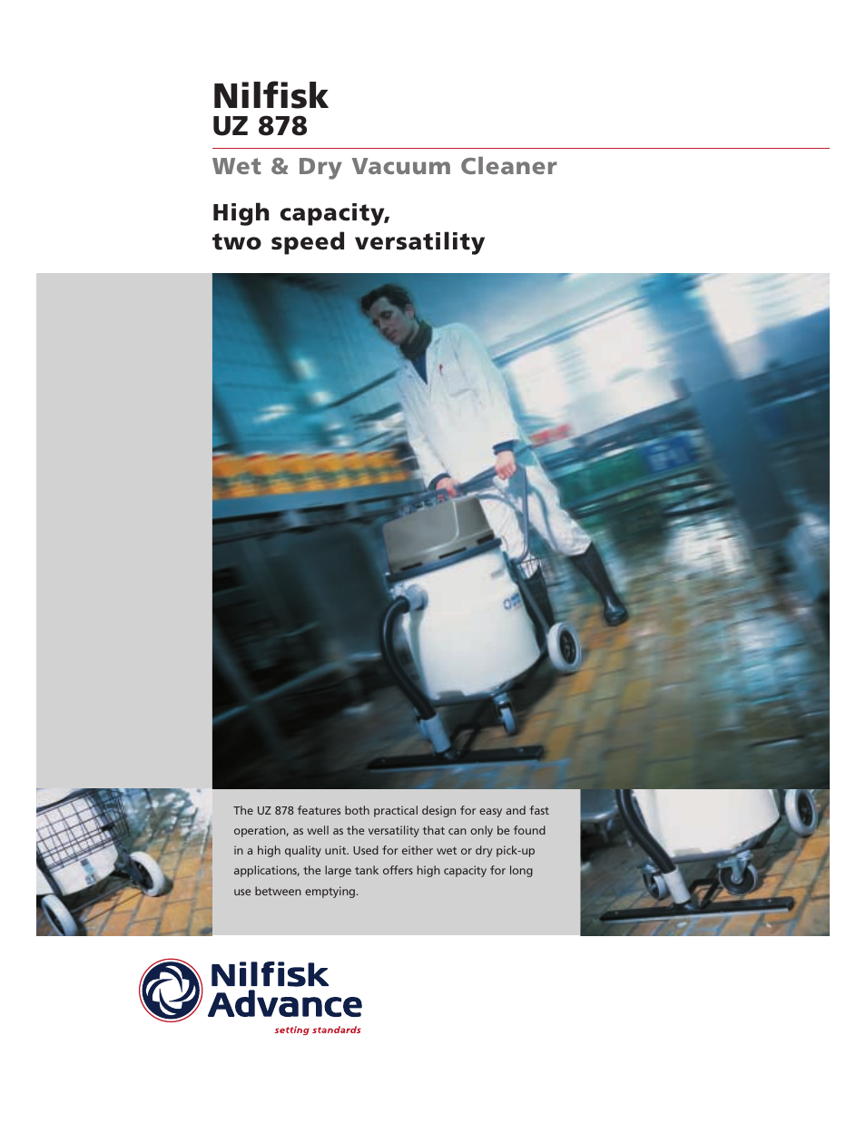 Nilfisk-Advance America Nilfisk UZ 878 User Manual | 2 pages