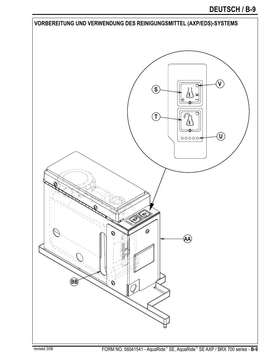 Deutsch / b-9 | Nilfisk-Advance America BRX 700 Series User Manual | Page 23 / 60