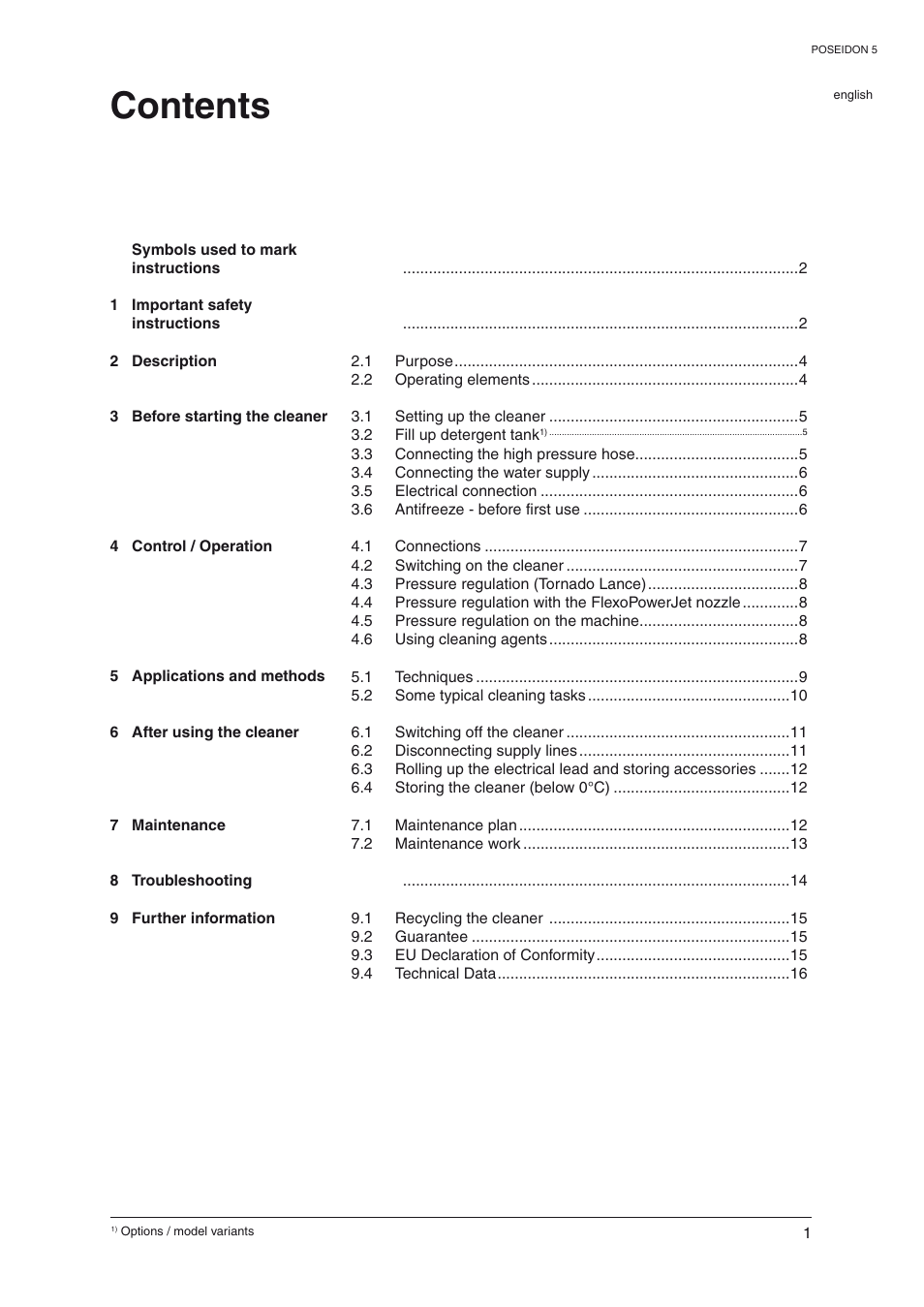 Nilfisk-Advance America 5 User Manual | Page 2 / 19