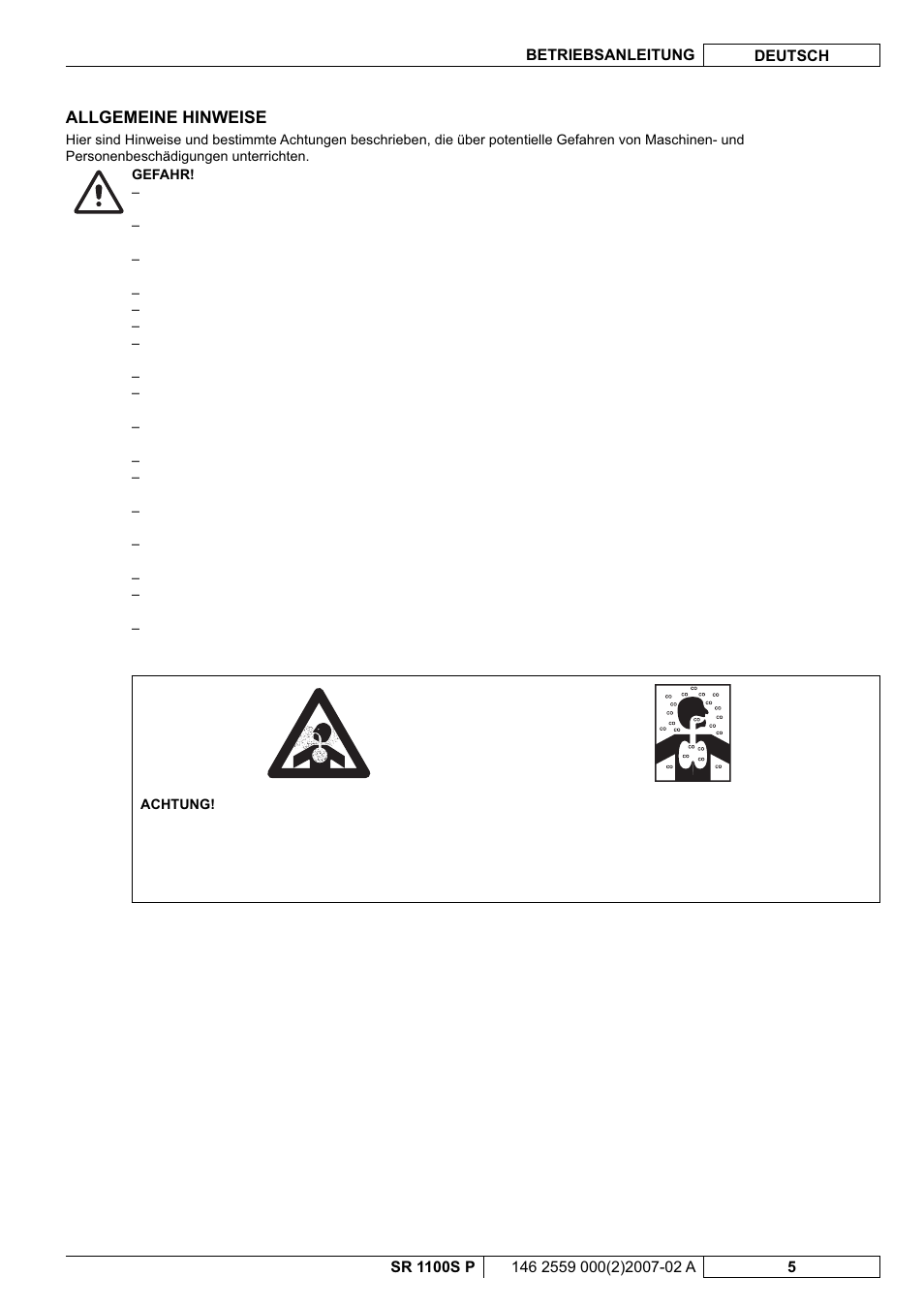 Nilfisk-Advance America SR 1100S User Manual | Page 7 / 100