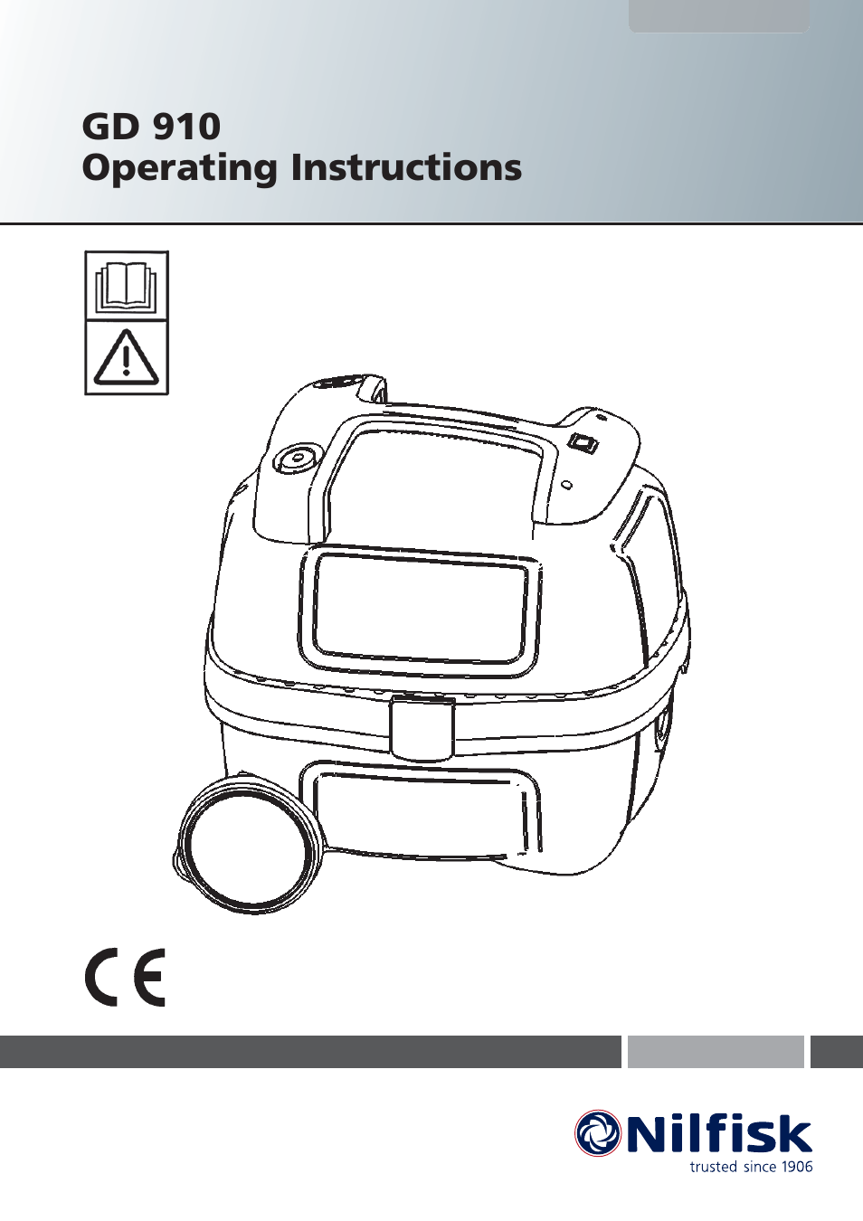 Nilfisk-Advance America GD 910 User Manual | 12 pages