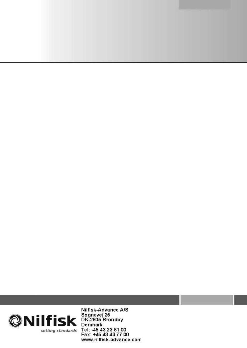 Nilfisk-Advance America SDV 4500 User Manual | Page 16 / 16