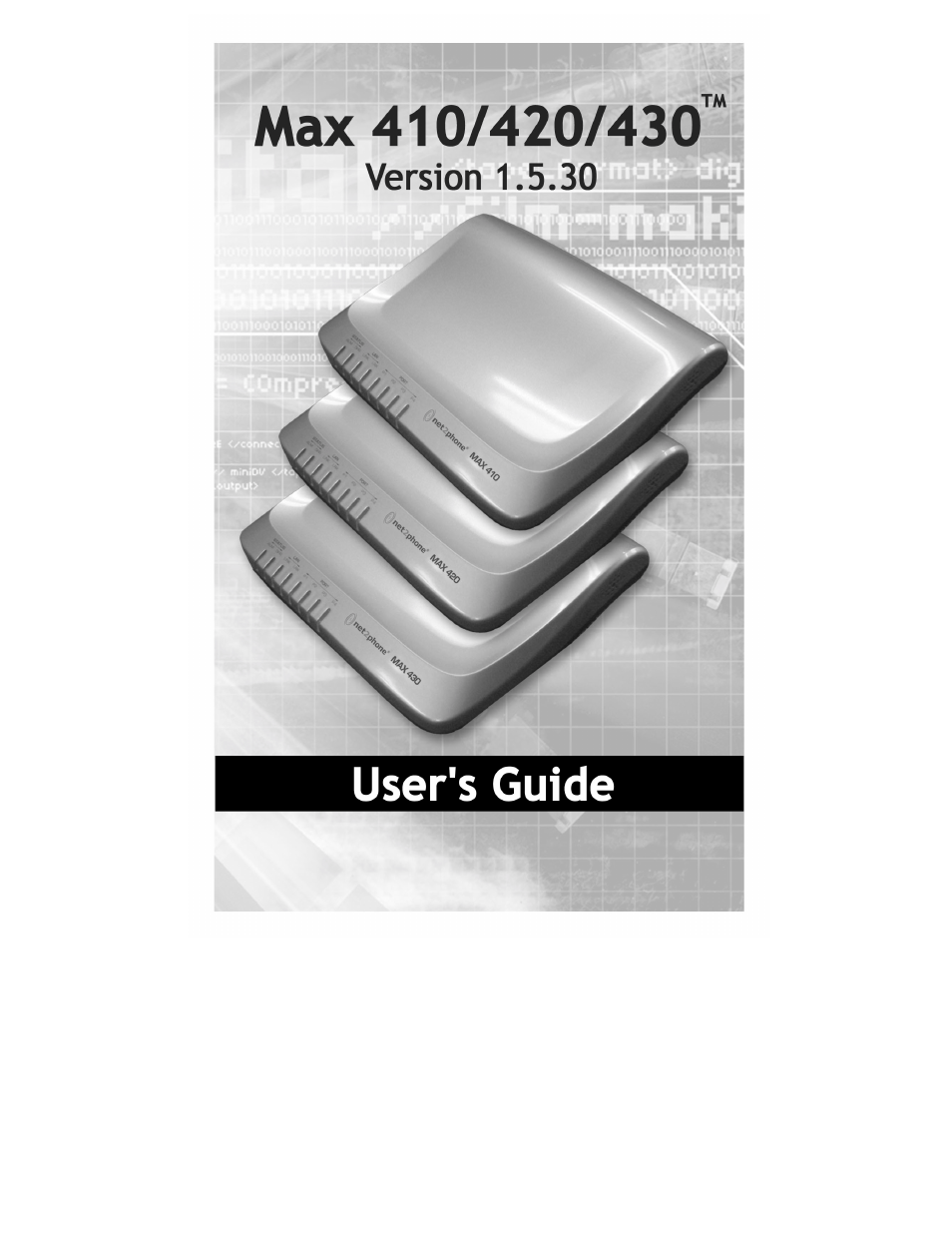 Net2Phone Max 430 User Manual | 96 pages