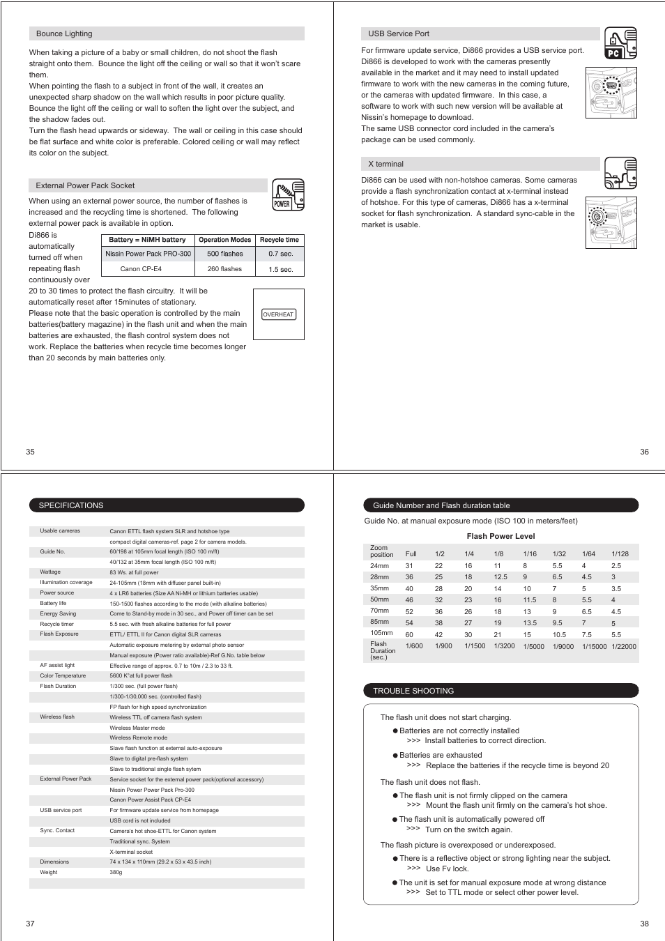 Nissin Di866 User Manual | Page 10 / 11