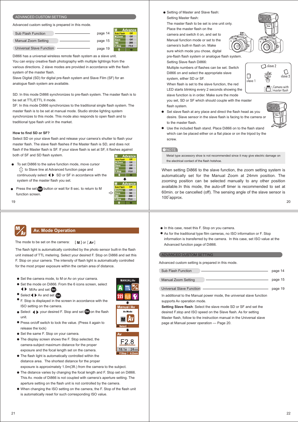 Nissin Di866 User Manual | Page 6 / 11